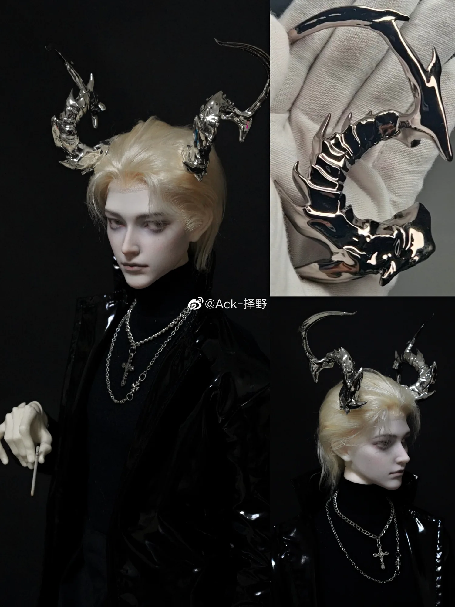 「Ack」BJD Electrogalvanization Plating Horns