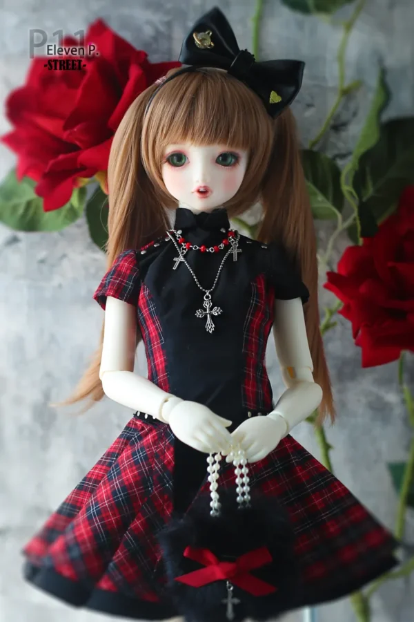 「Air Castle」Punk Plaid Dress (1/3/SD/SD10/SD13/DD/SDGR) Outfit ONLY