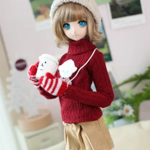 「Air Castle」Red Knitting Set (1/3/SD/SD10/SD13/DD/SDGR) Outfit ONLY