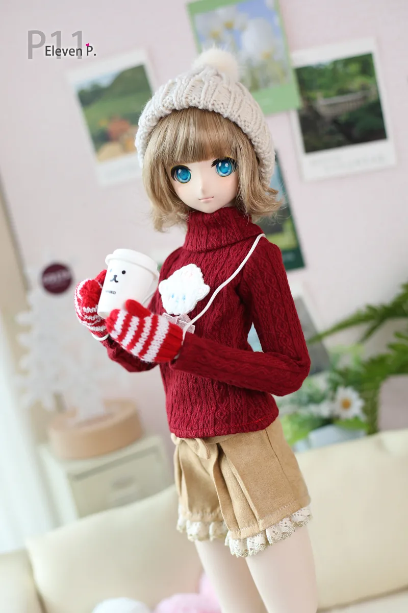 「Air Castle」Red Knitting Set (1/3/SD/SD10/SD13/DD/SDGR) Outfit ONLY