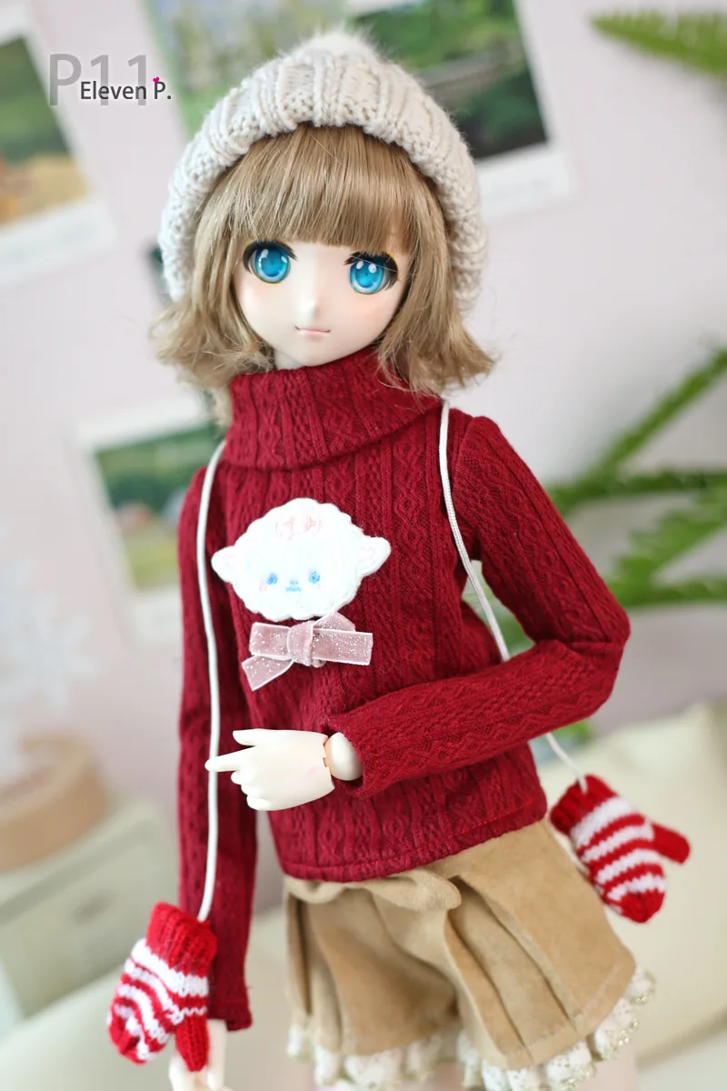 「Air Castle」Red Knitting Set (1/3/SD/SD10/SD13/DD/SDGR) Outfit ONLY - Image 3