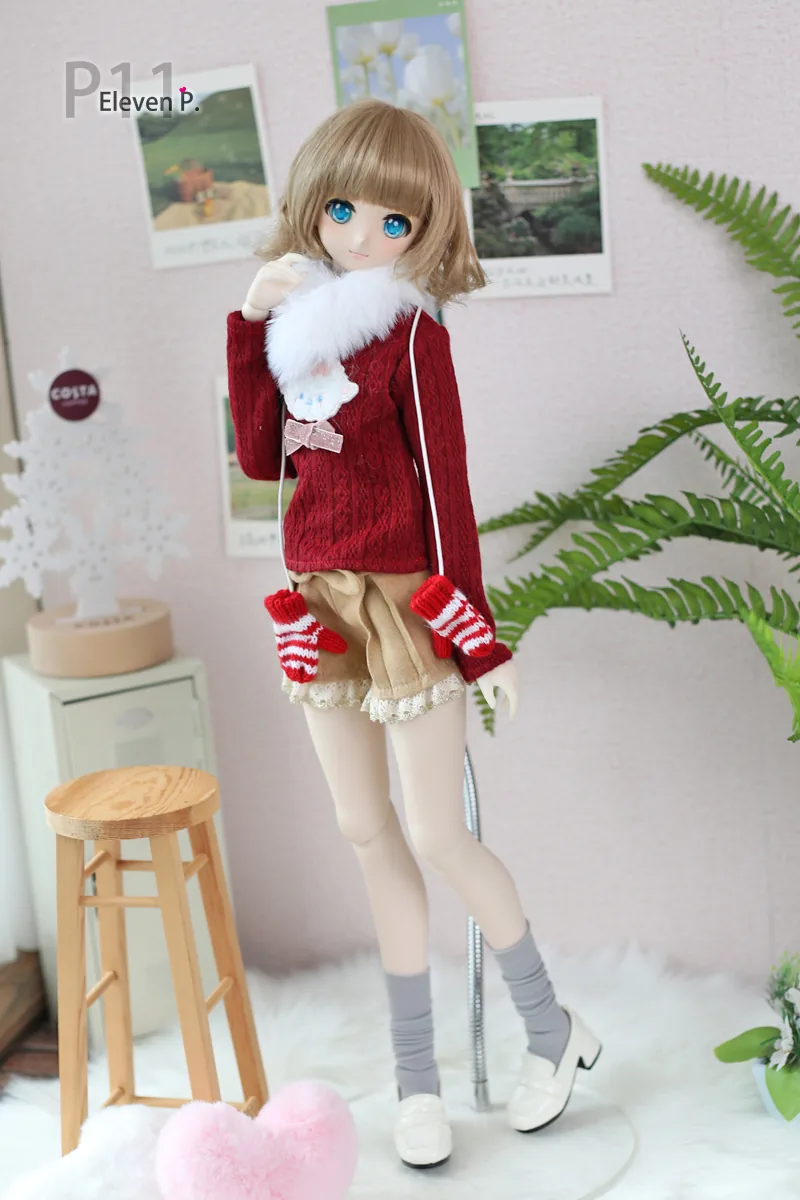 「Air Castle」Red Knitting Set (1/3/SD/SD10/SD13/DD/SDGR) Outfit ONLY - Image 4