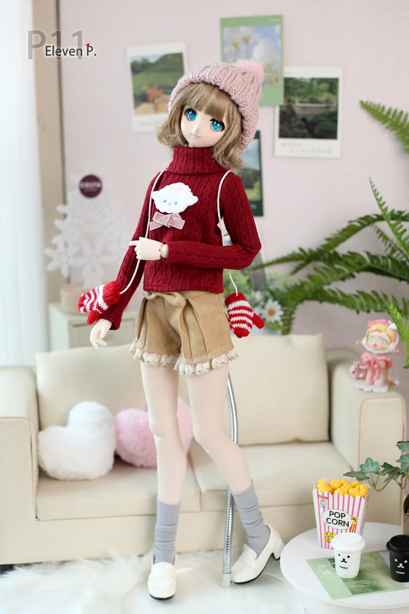 「Air Castle」Red Knitting Set (1/3/SD/SD10/SD13/DD/SDGR) Outfit ONLY - Image 5