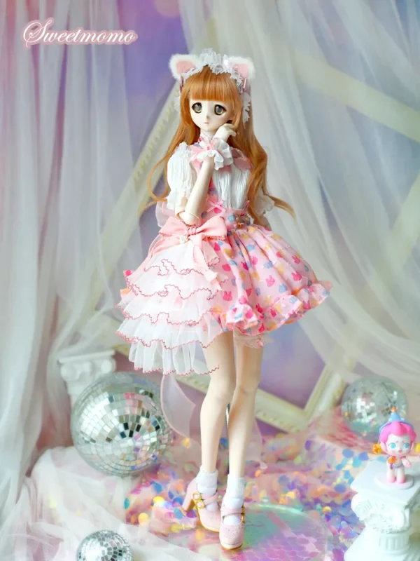 「Air Castle」Strawberry Cutton Candy (1/3/SD/SD10/SD13/DD/SDGR) Outfit ONLY - Image 2