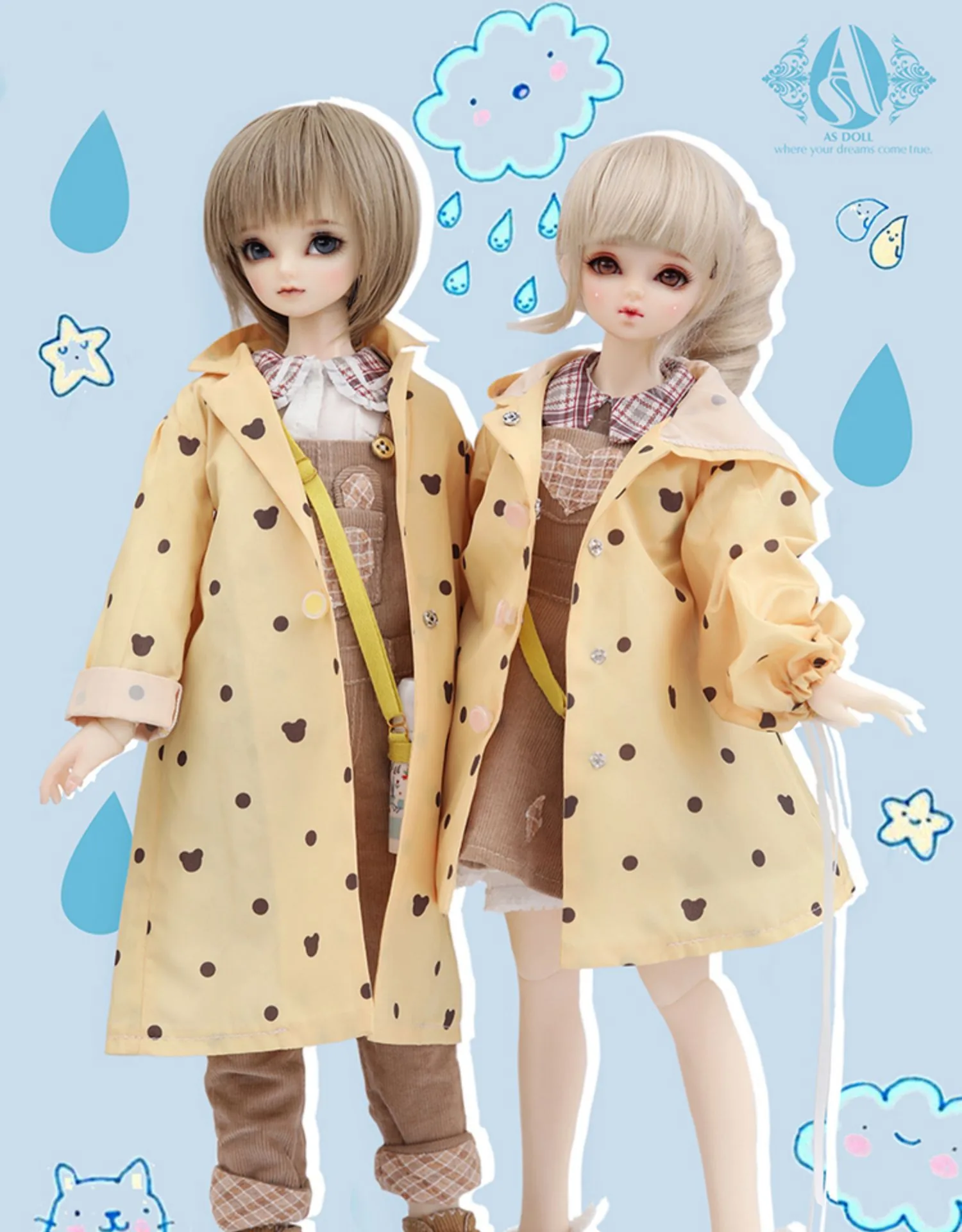 「Angell Studio」Ansel-Mr. Bear's arrival BJD Girl Doll (1/4) - Image 13