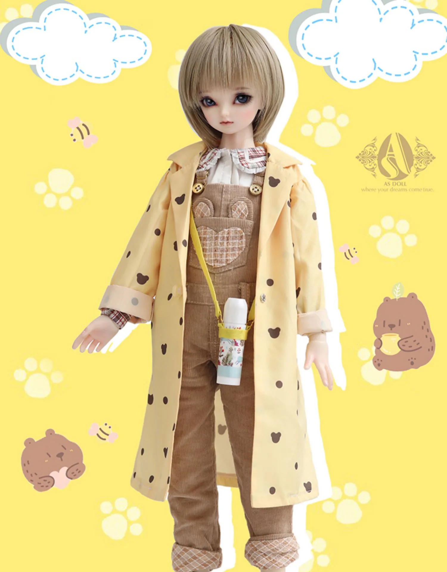 「Angell Studio」Ansel-Mr. Bear's arrival BJD Girl Doll (1/4) - Image 4