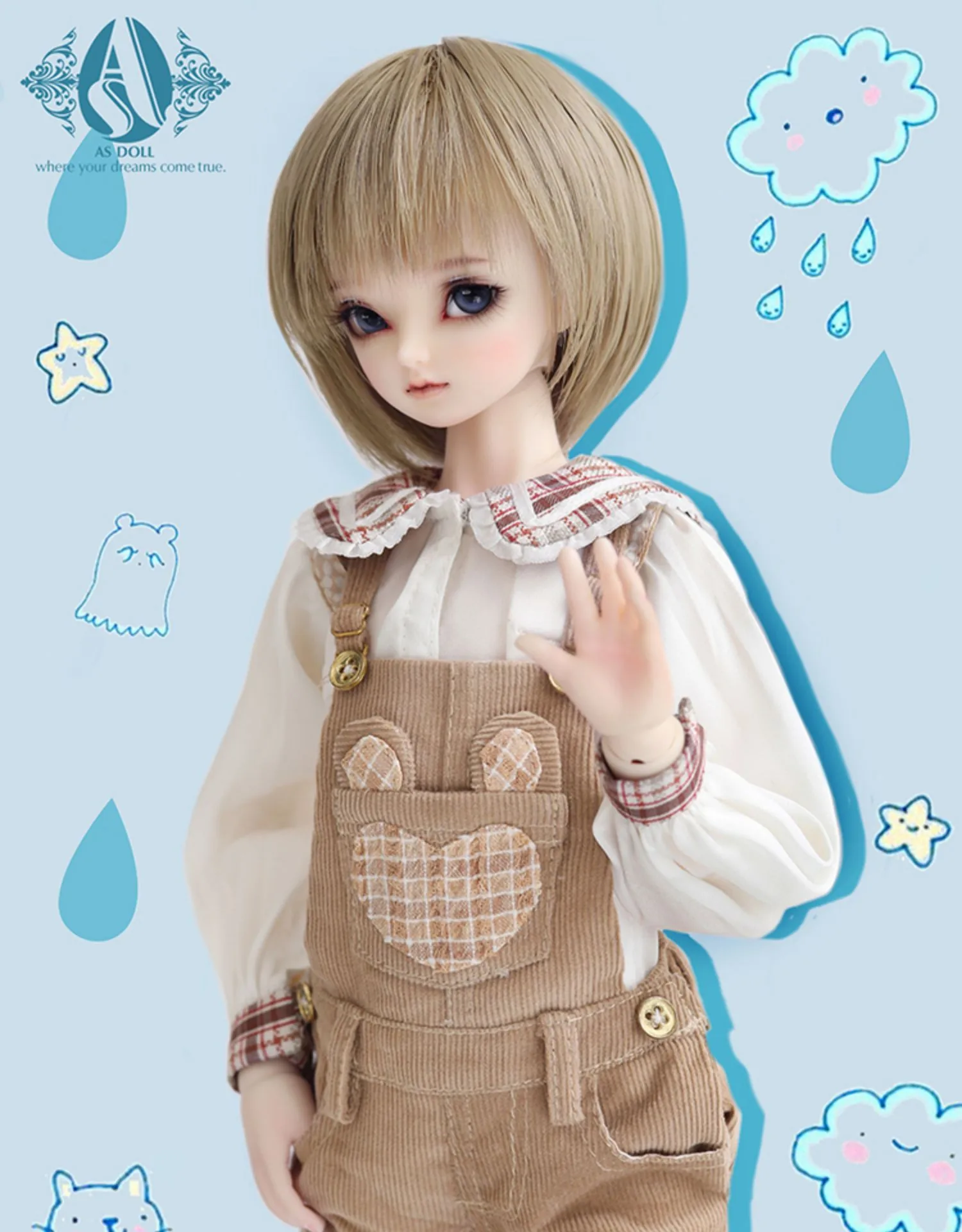 「Angell Studio」Ansel-Mr. Bear's arrival BJD Girl Doll (1/4) - Image 8