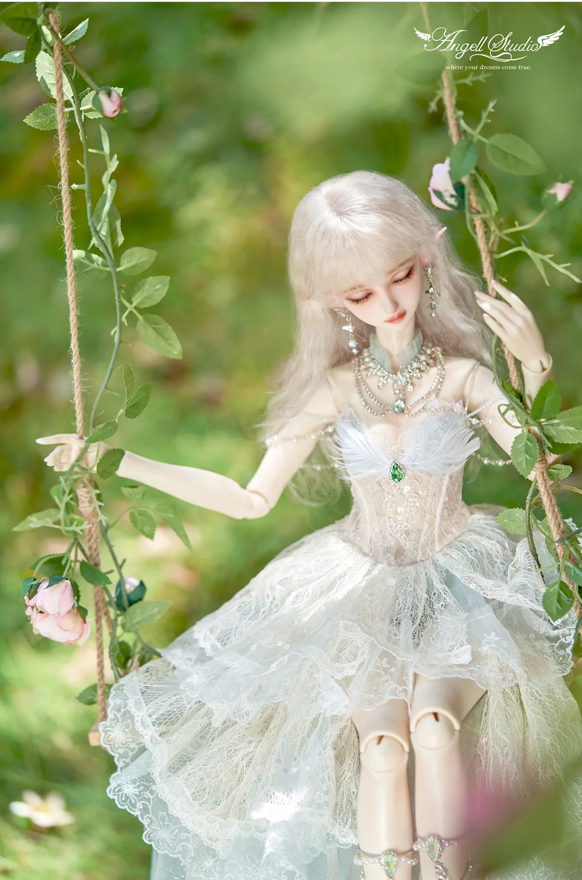 「Angell Studio」Cloudia (Close Eyes) BJD Doll Only (1/3) - Image 14