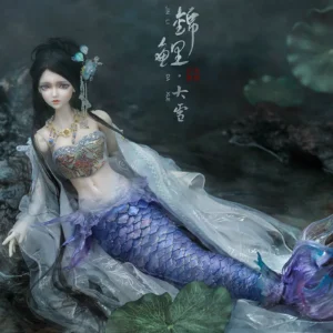 「Angell Studio」【READY STOCK FULL SET】Purple Mermaid BJD Doll Only (1/3)