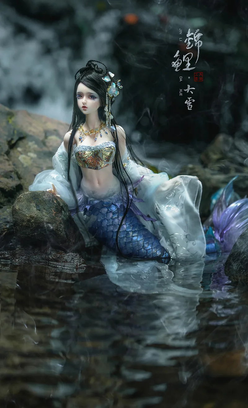 「Angell Studio」【READY STOCK FULL SET】Purple Mermaid BJD Doll Only (1/3) - Image 2