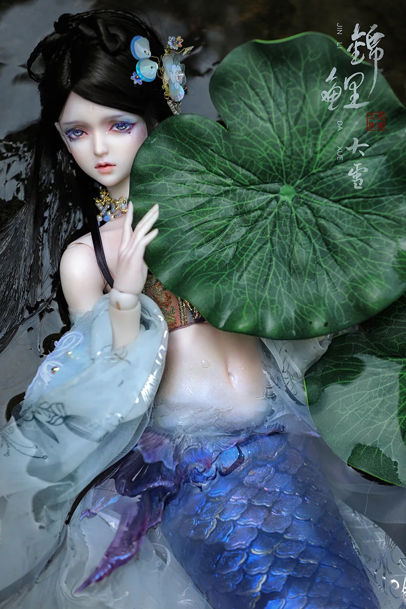 「Angell Studio」【READY STOCK FULL SET】Purple Mermaid BJD Doll Only (1/3) - Image 3