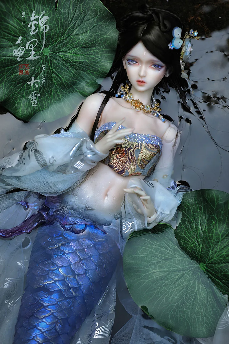 「Angell Studio」【READY STOCK FULL SET】Purple Mermaid BJD Doll Only (1/3) - Image 4