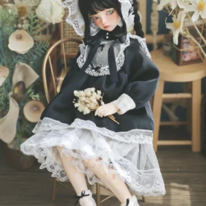 「AugustDreams」Gothic Dress (MSD/ MDD/ Chubby) BJD Outfit Only