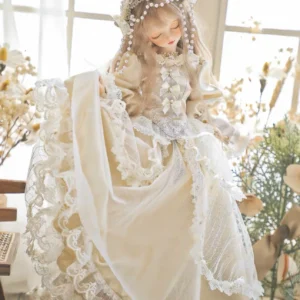 「AugustDreams」White Dreams (MSD/ MDD/ Chubby) BJD Outfit Only
