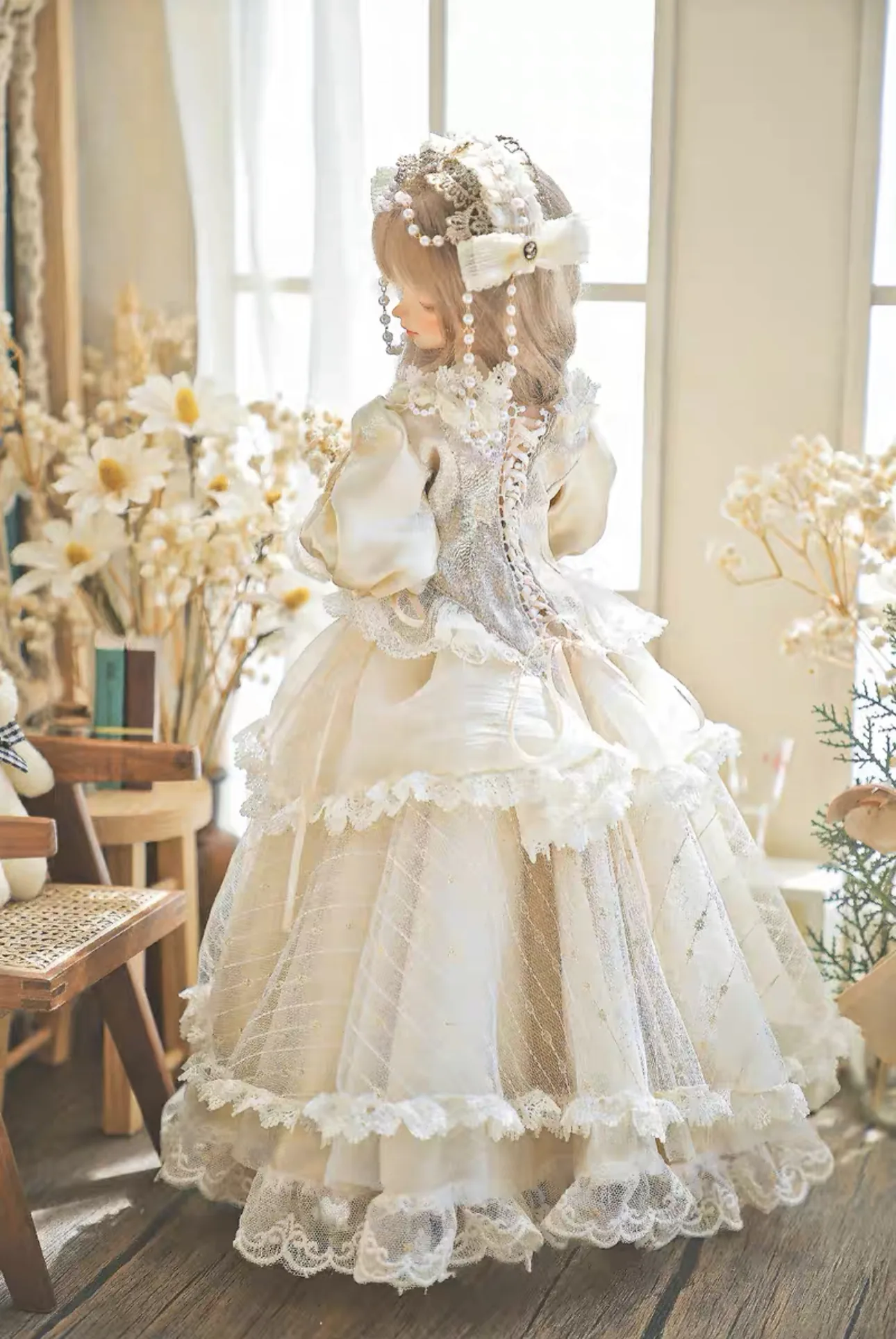 「AugustDreams」White Dreams (MSD/ MDD/ Chubby) BJD Outfit Only - Image 2