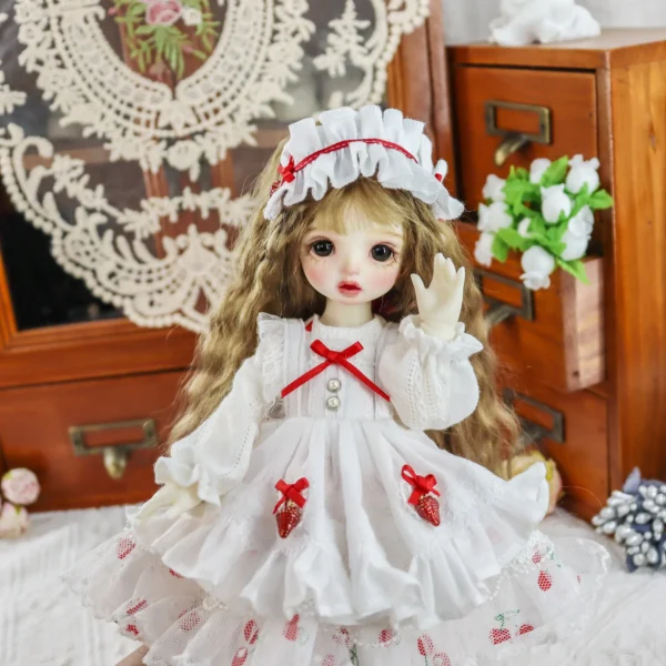 「Bangkrup Girl」Strawberry Dress (SD l SDGR l DD l 1/3 l SD75) BJD Outfit Only