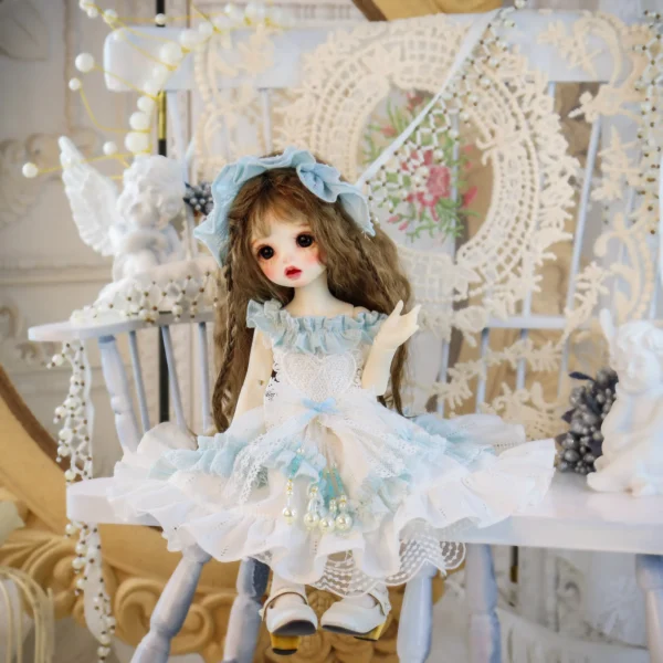 「Bangkrup Girl」White Blue (SD l SDGR l DD l 1/3 l SD75) BJD Outfit