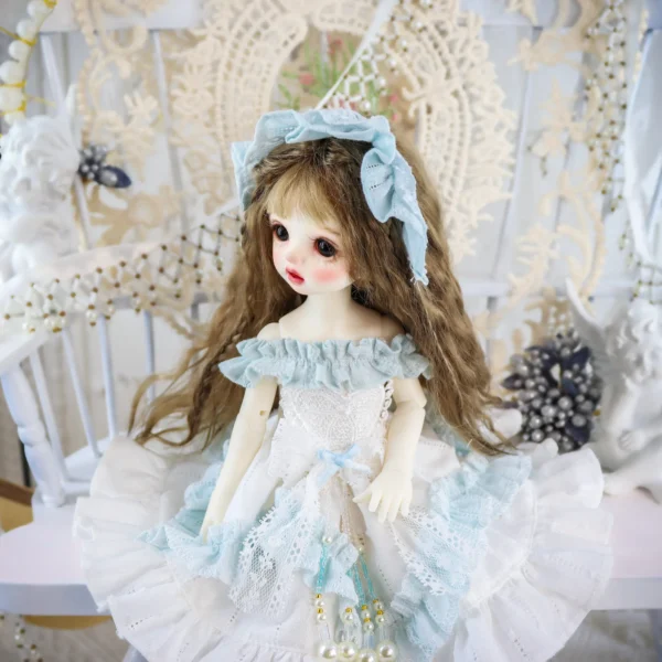 「Bangkrup Girl」White Blue (SD l SDGR l DD l 1/3 l SD75) BJD Outfit - Image 3