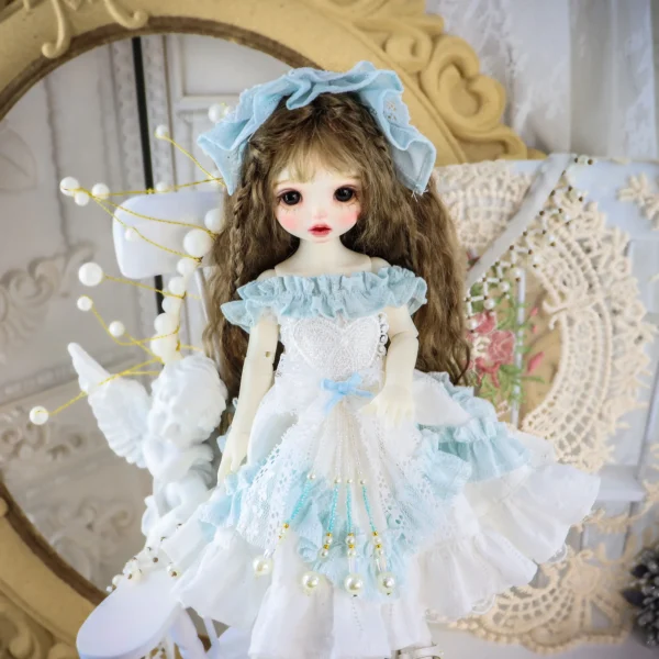 「Bangkrup Girl」White Blue (SD l SDGR l DD l 1/3 l SD75) BJD Outfit - Image 5