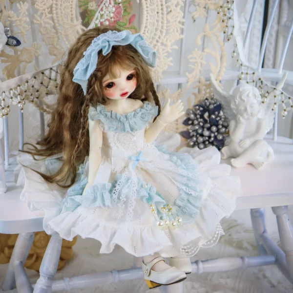 「Bangkrup Girl」White Blue (SD l SDGR l DD l 1/3 l SD75) BJD Outfit - Image 6