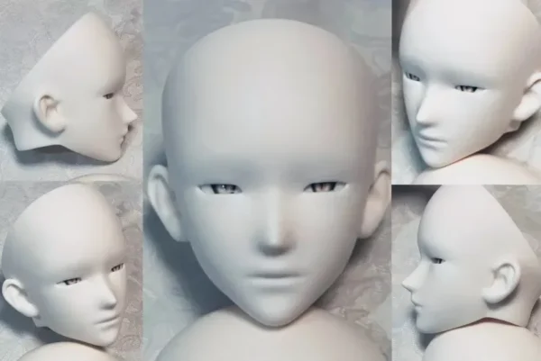 「Black_White」26THVER SD17 BJD Doll/Head Only - Image 3