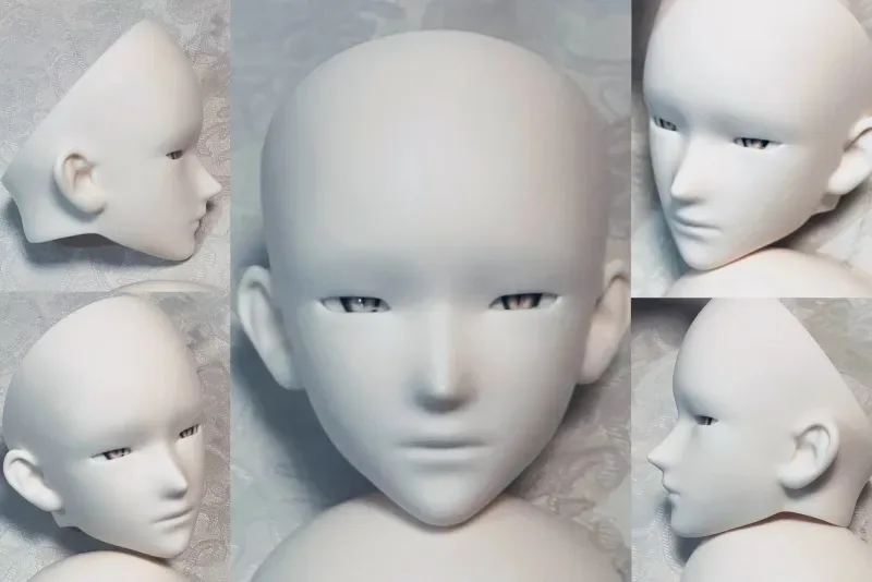 「Black_White」26THVER SD17 BJD Doll/Head Only - Image 3