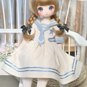「BlueMoon」Childhood Sailor Dress (MDD/MSD/ Chubby l 1/4) BJD Outfit Only