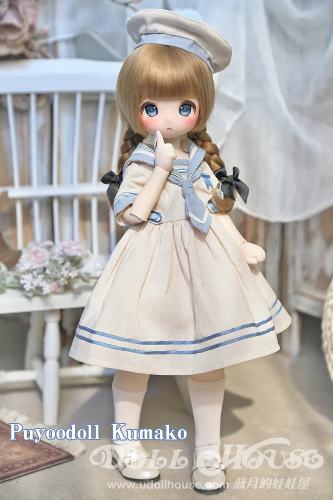 「BlueMoon」Childhood Sailor Dress (MDD/MSD/ Chubby l 1/4) BJD Outfit Only - Image 10