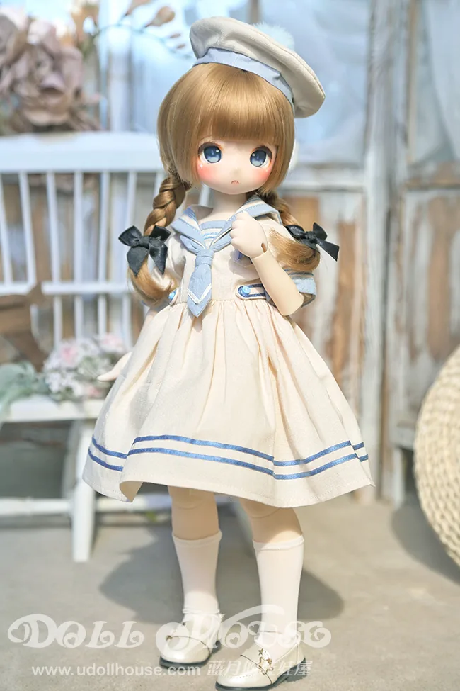 「BlueMoon」Childhood Sailor Dress (MDD/MSD/ Chubby l 1/4) BJD Outfit Only - Image 12
