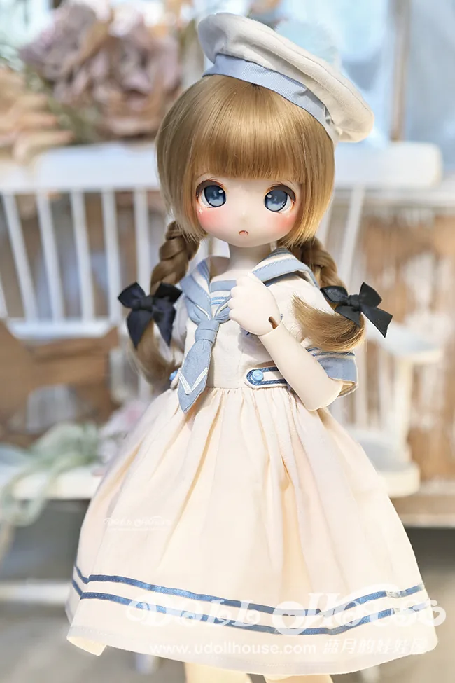 「BlueMoon」Childhood Sailor Dress (MDD/MSD/ Chubby l 1/4) BJD Outfit Only - Image 15
