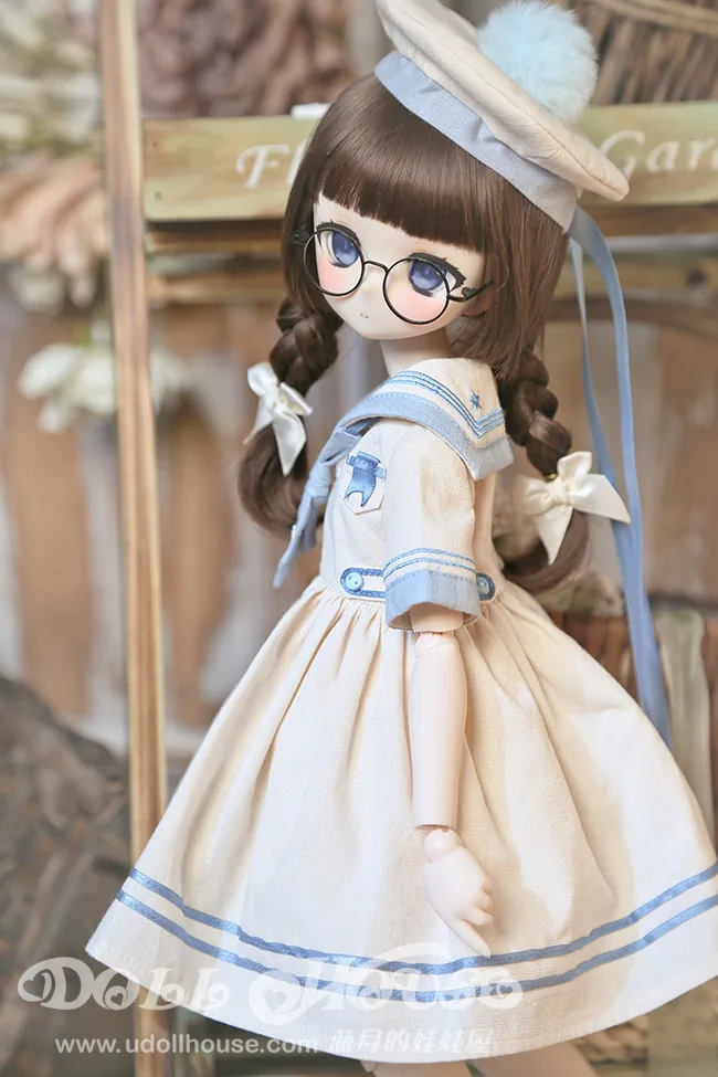 「BlueMoon」Childhood Sailor Dress (MDD/MSD/ Chubby l 1/4) BJD Outfit Only - Image 4