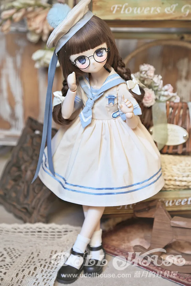 「BlueMoon」Childhood Sailor Dress (MDD/MSD/ Chubby l 1/4) BJD Outfit Only - Image 6