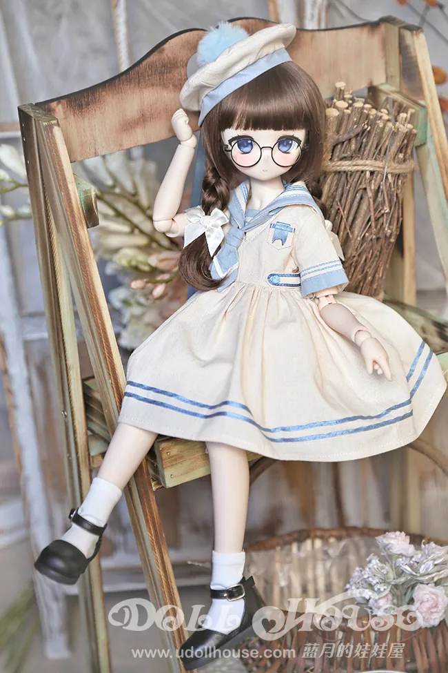 「BlueMoon」Childhood Sailor Dress (MDD/MSD/ Chubby l 1/4) BJD Outfit Only - Image 9