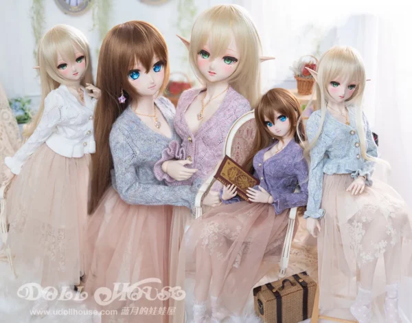 「BlueMoon」Emerald Sweater + Gauze Skirt (1/3, SD/ DD/ SDGR) BJD Outfit Only - Image 2