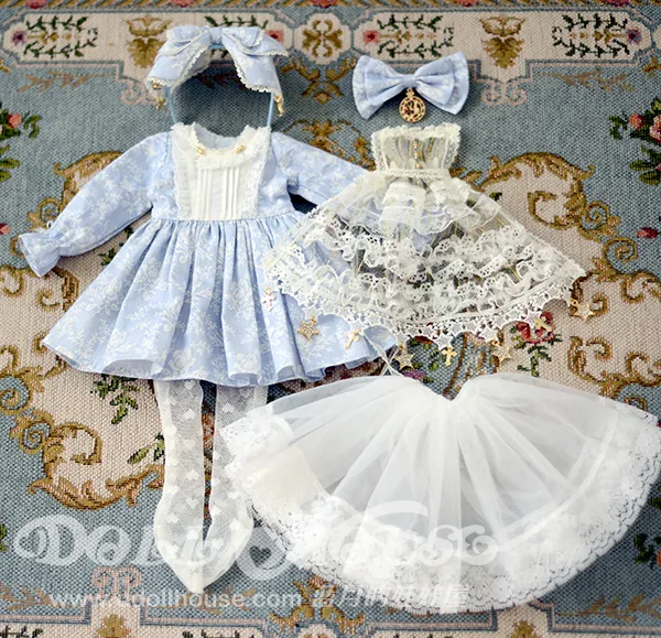「BlueMoon」Falling Snow (MDD/MSD/ Chubby l 1/4) BJD Outfit O - Image 15