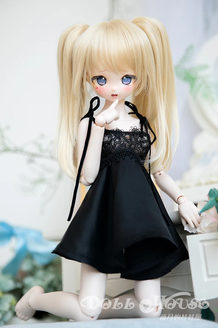 「BlueMoon」Sexy Lace Slip Dress (MDD/MSD/ Chubby l 1/4) BJD Outfit Only - Image 3