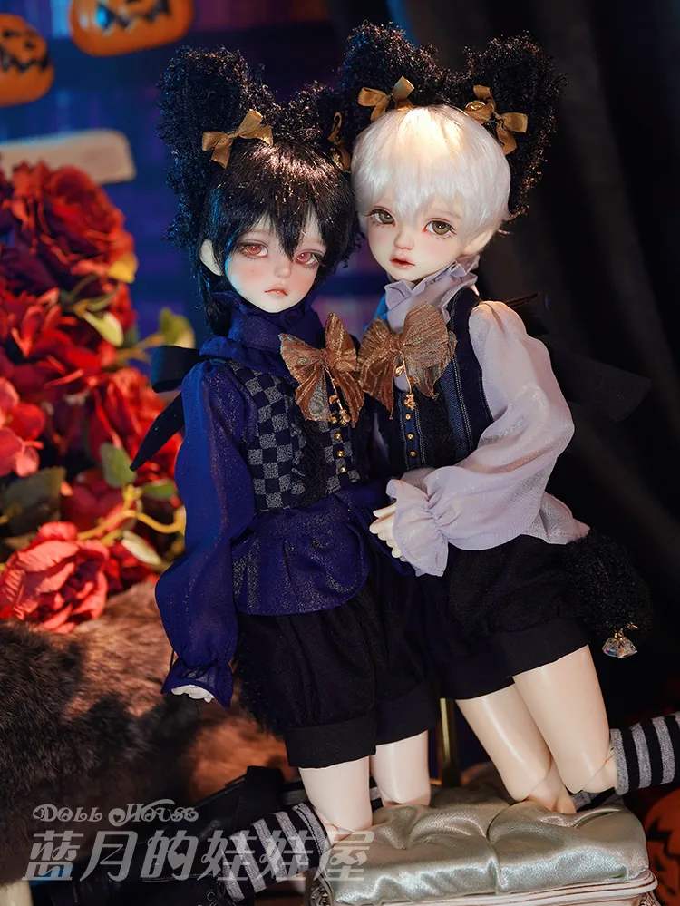 「BlueMoon」The Black Cat (MDD/MSD/ Chubby l 1/4) BJD Outfit Only