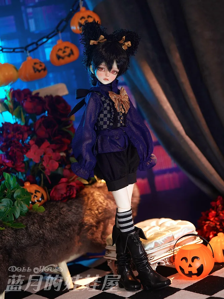 「BlueMoon」The Black Cat (MDD/MSD/ Chubby l 1/4) BJD Outfit Only - Image 10