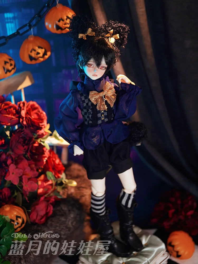 「BlueMoon」The Black Cat (MDD/MSD/ Chubby l 1/4) BJD Outfit Only - Image 11