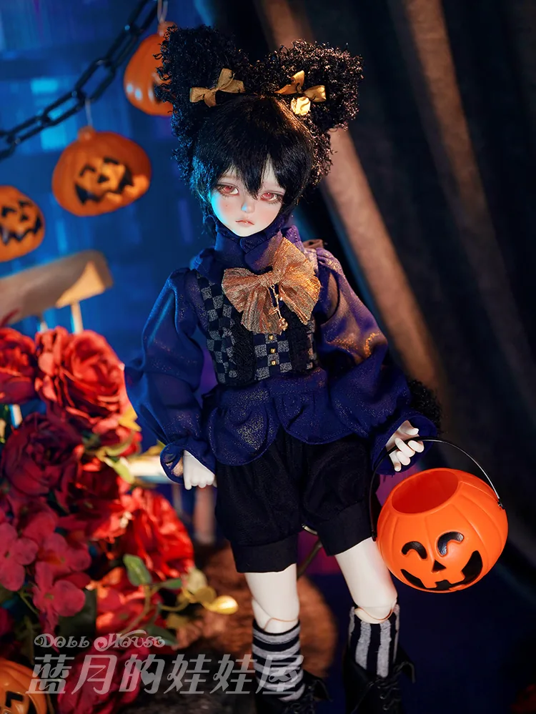 「BlueMoon」The Black Cat (MDD/MSD/ Chubby l 1/4) BJD Outfit Only - Image 12