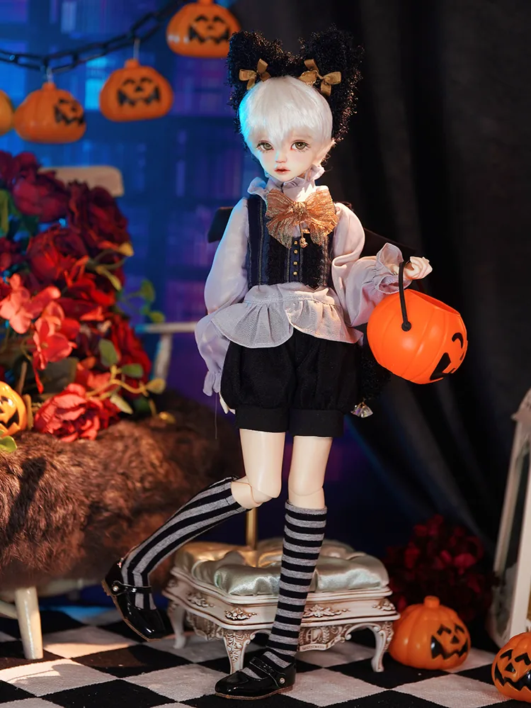 「BlueMoon」The Black Cat (MDD/MSD/ Chubby l 1/4) BJD Outfit Only - Image 3