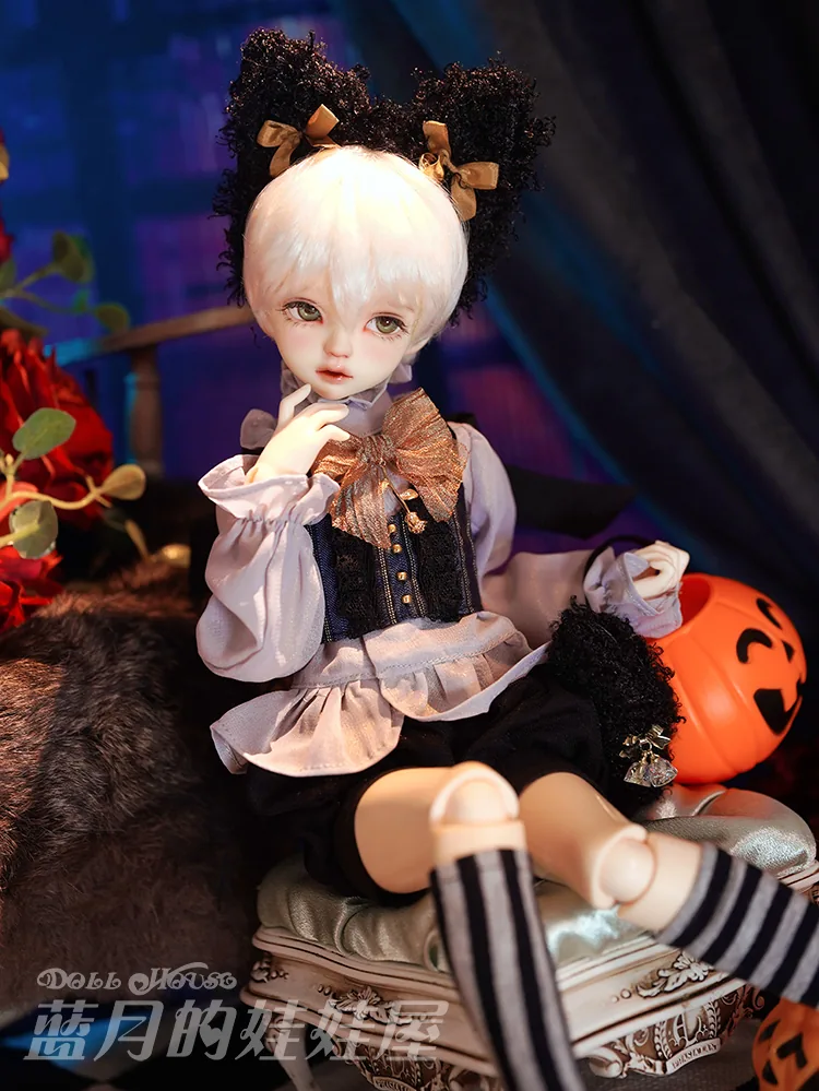 「BlueMoon」The Black Cat (MDD/MSD/ Chubby l 1/4) BJD Outfit Only - Image 4