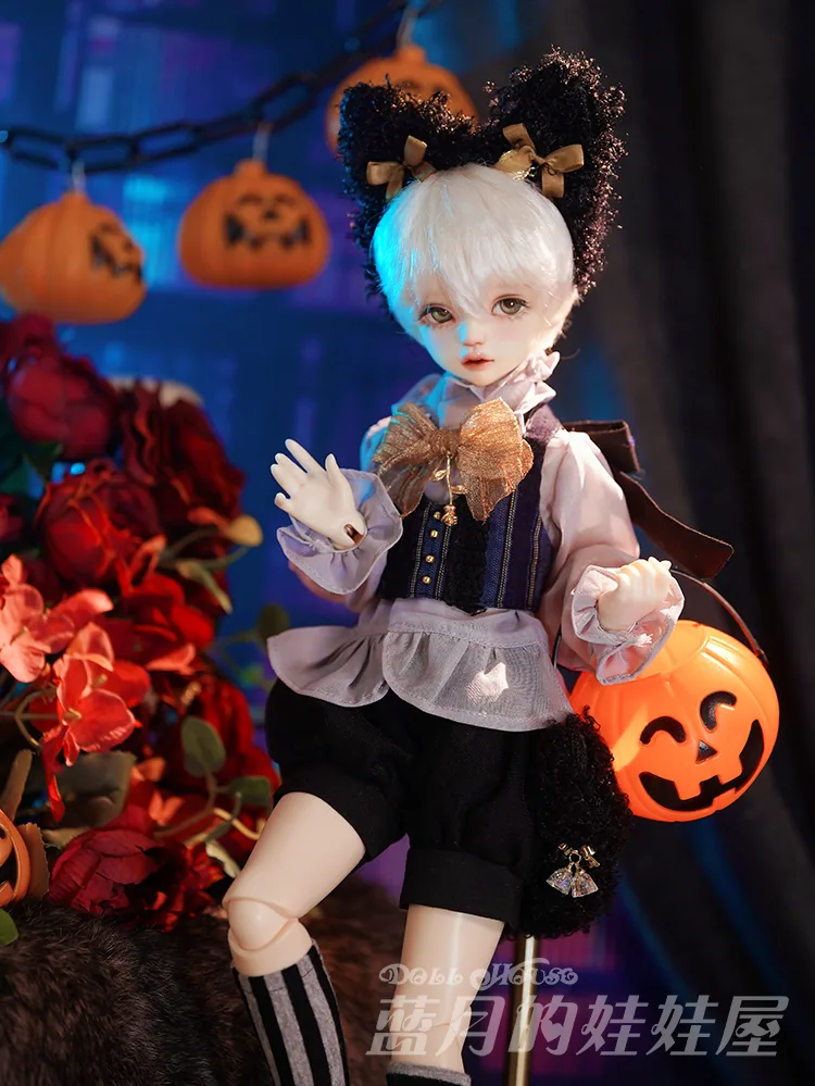 「BlueMoon」The Black Cat (MDD/MSD/ Chubby l 1/4) BJD Outfit Only - Image 5