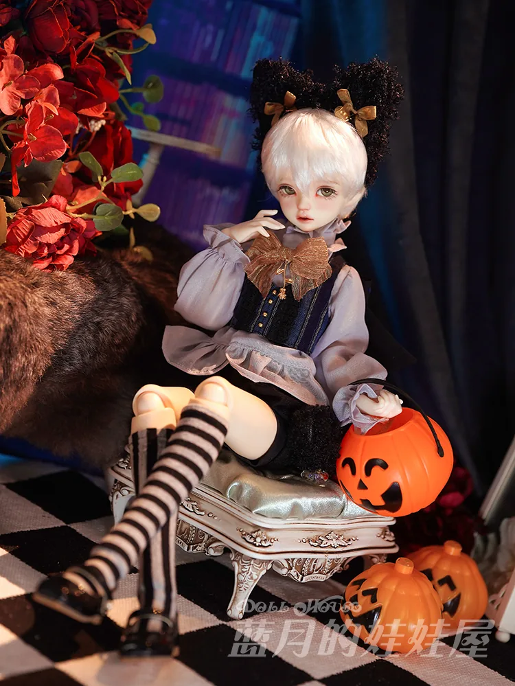 「BlueMoon」The Black Cat (MDD/MSD/ Chubby l 1/4) BJD Outfit Only - Image 6