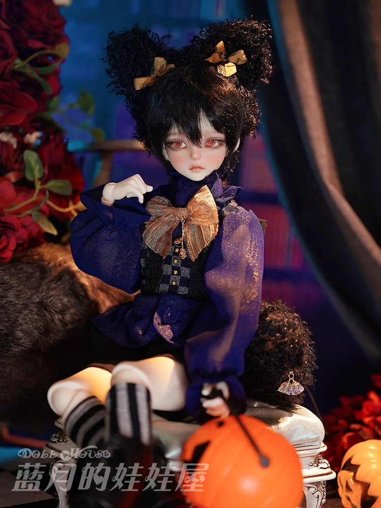 「BlueMoon」The Black Cat (MDD/MSD/ Chubby l 1/4) BJD Outfit Only - Image 7