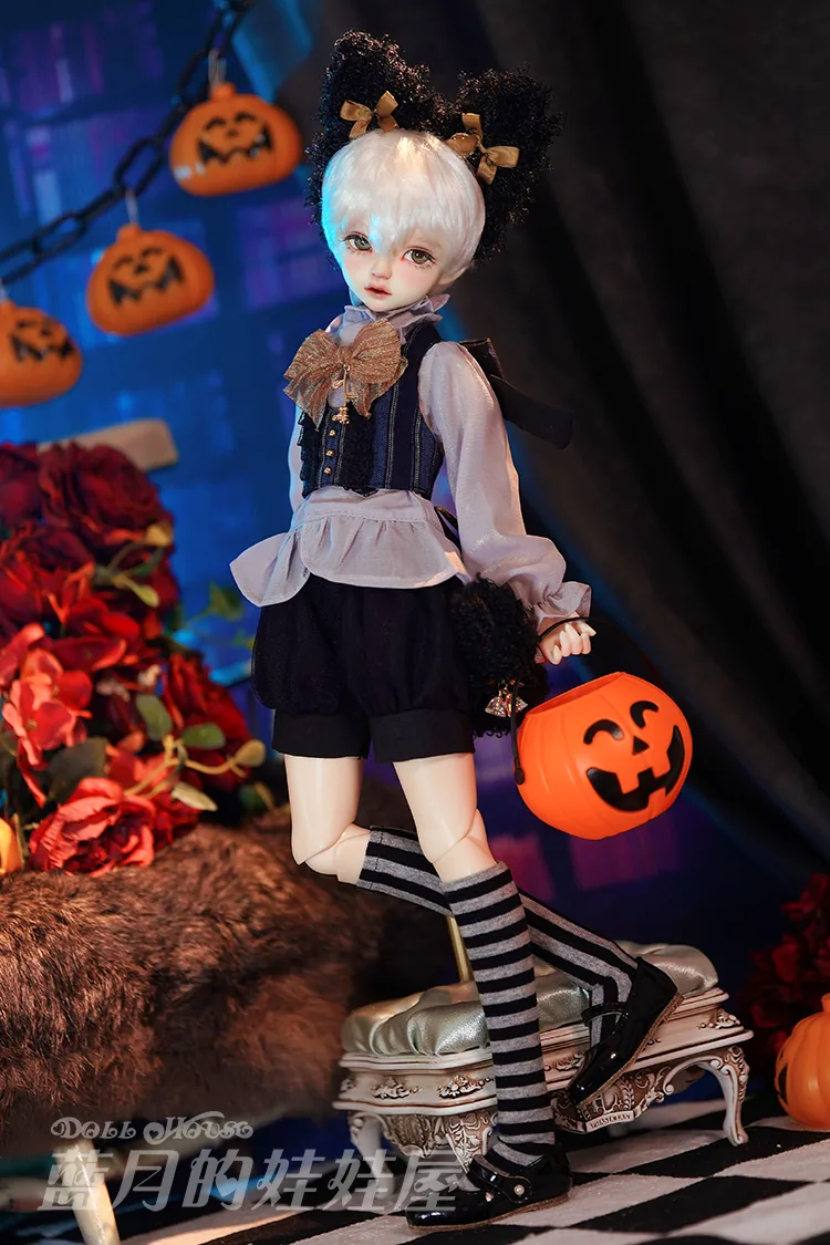「BlueMoon」The Black Cat (MDD/MSD/ Chubby l 1/4) BJD Outfit Only - Image 8