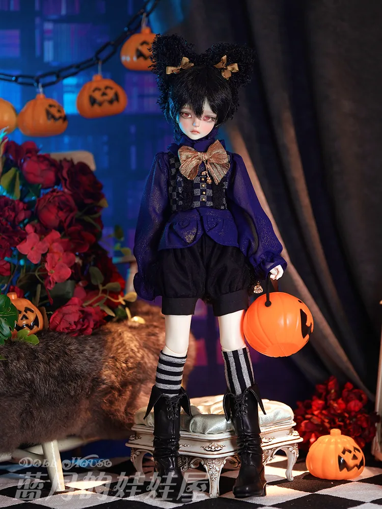 「BlueMoon」The Black Cat (MDD/MSD/ Chubby l 1/4) BJD Outfit Only - Image 9