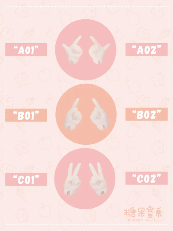 「BonBon Galaxy」1/6 Hand Parts
