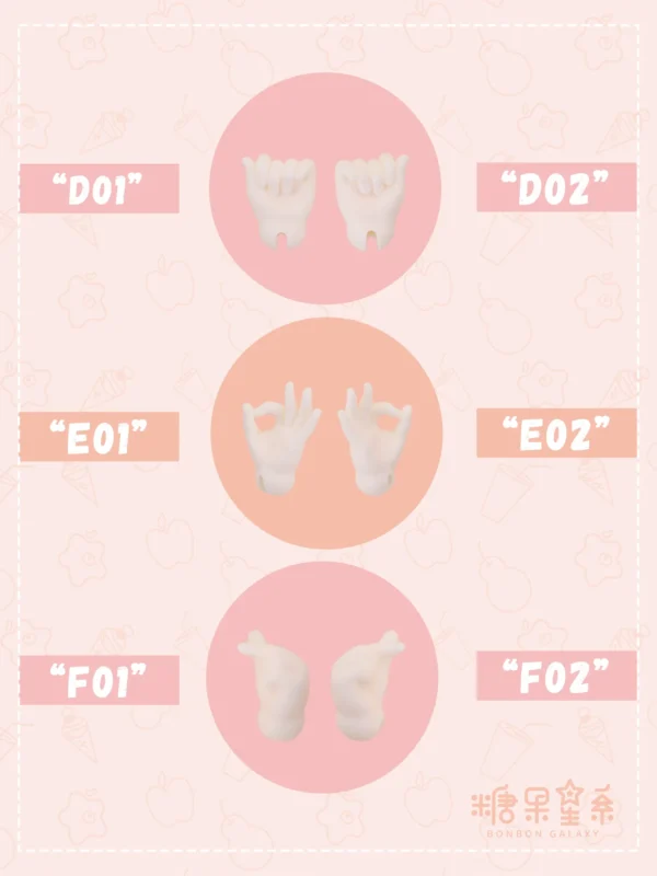 「BonBon Galaxy」1/6 Hand Parts - Image 2