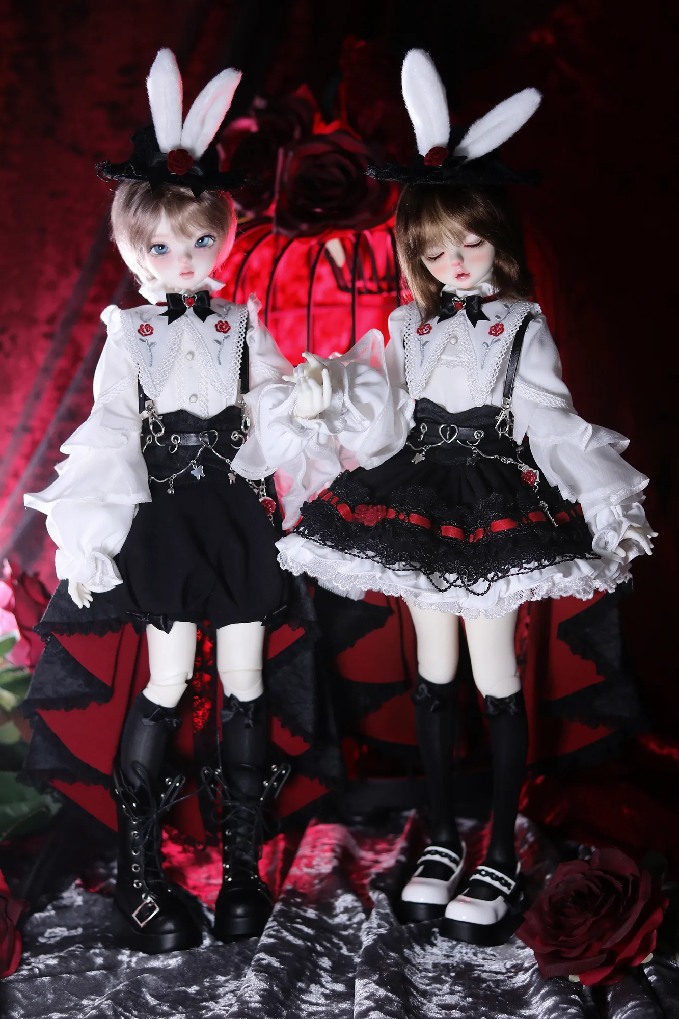 「Cloud」Ms & Mr Rabbit (MDD/MSD/Chubby l 1/4) BJD Outfit Only - Image 4